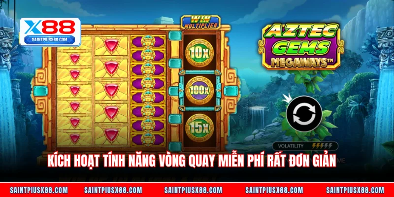 Kích hoạt tính năng vòng quay miễn phí rất đơn giản